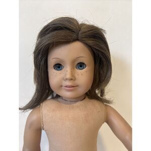 American Girl Just Like‎ You 23 Doll 18" Brown Hair Blue Eyes Freckles